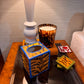 Electric Blue Tigre Tissue Box Cover