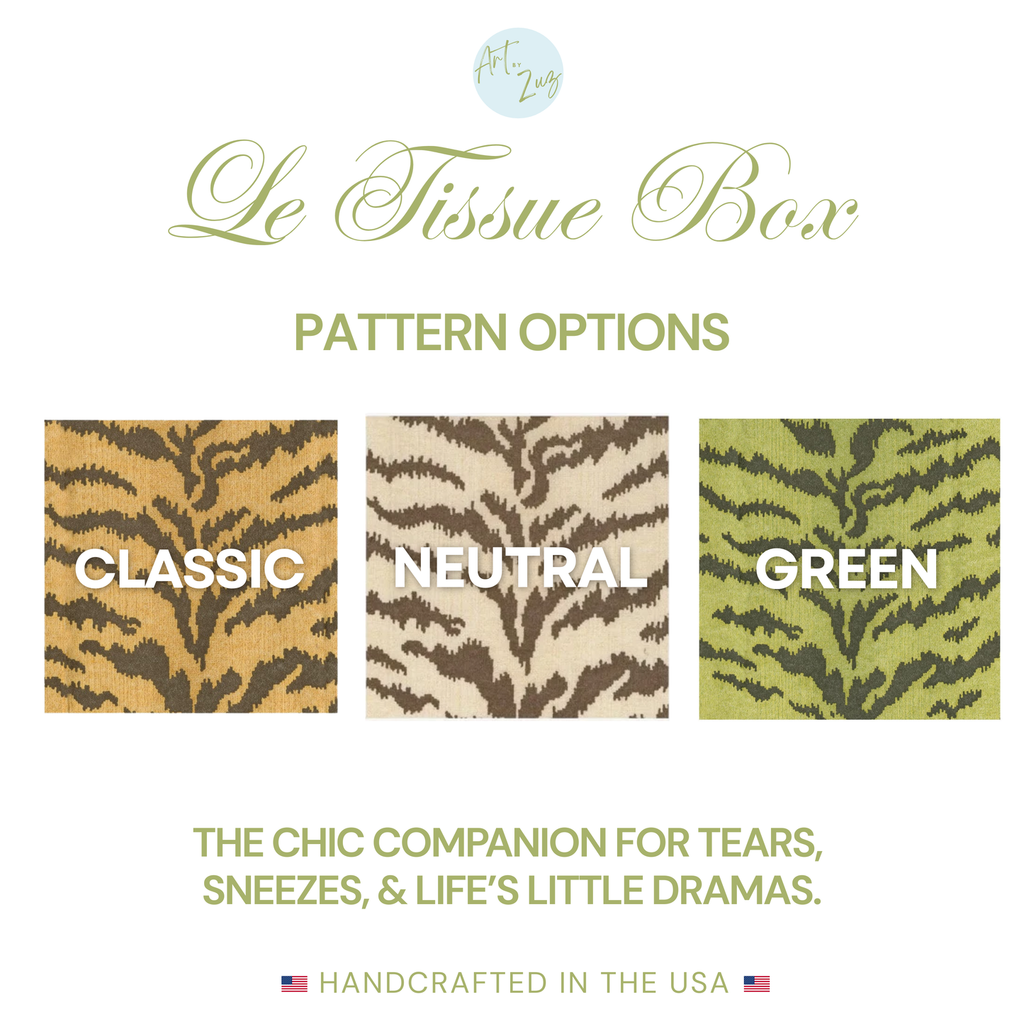 *PREORDER* Custom Tigre Tissue Box Cover