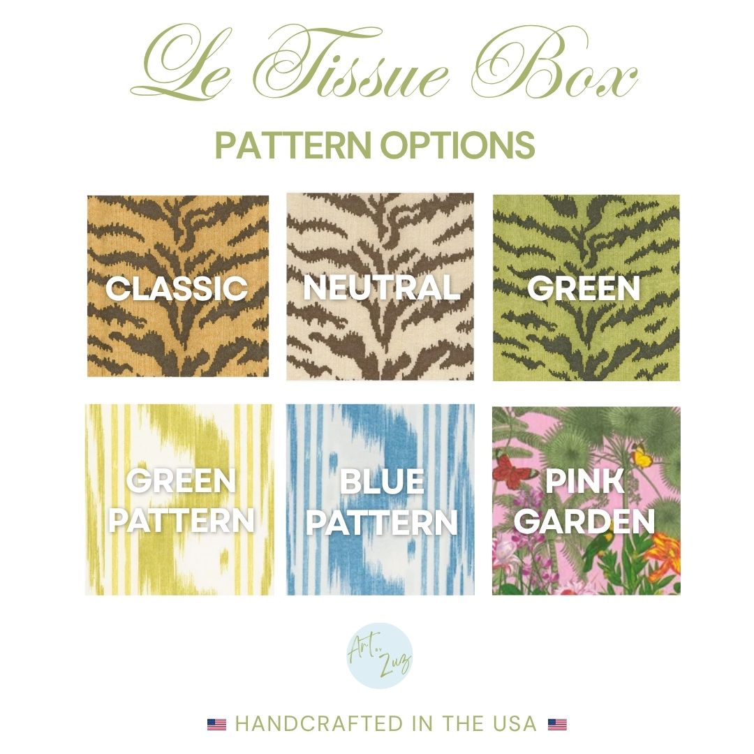 *PREORDER* Custom Tigre Tissue Box Cover