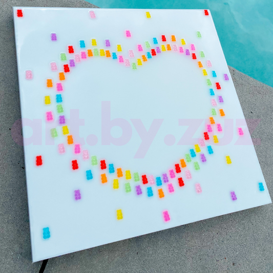 GUMMY BEAR HEART CANVAS