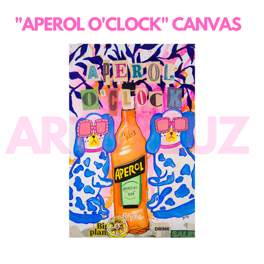 "APEROL O'CLOCK" CANVAS