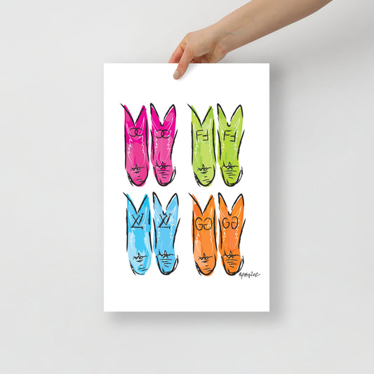 LUX BOOTS PRINT