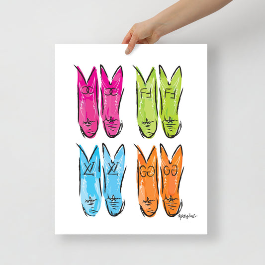 LUX BOOTS PRINT